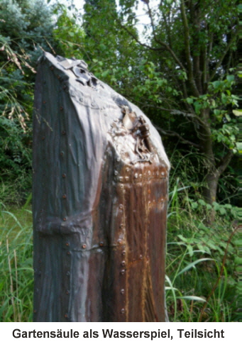 Gartensule als Wasserspiel (Teilsicht) m